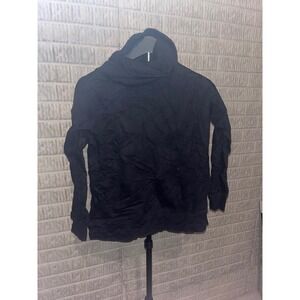 Architects + Heroes Black Funnel Neck Pullover Long‎ Sleeve Top